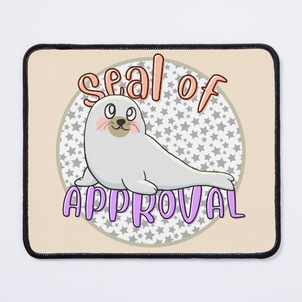 Item preview, Seal Of Approval Stars - Cute and Funny Animal Pun designed and sold by ViewerEqualsPhoton.