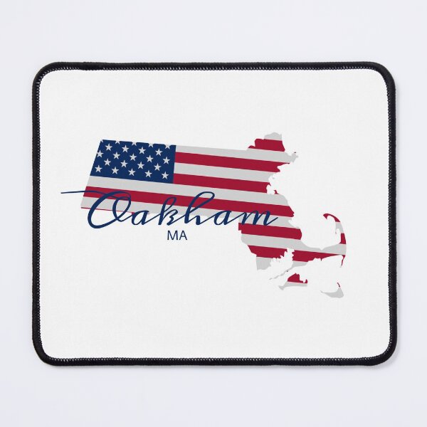 Item preview, Oakham massachusetts American flag map designed and sold by Nishad4.
