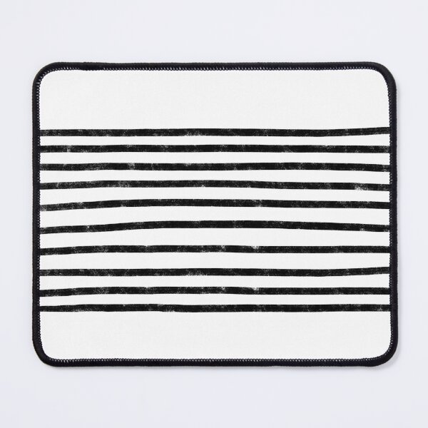 Item preview, Minimalist Hand Drawn Stripes Pattern (black/white) designed and sold by Design Minds Boutique.