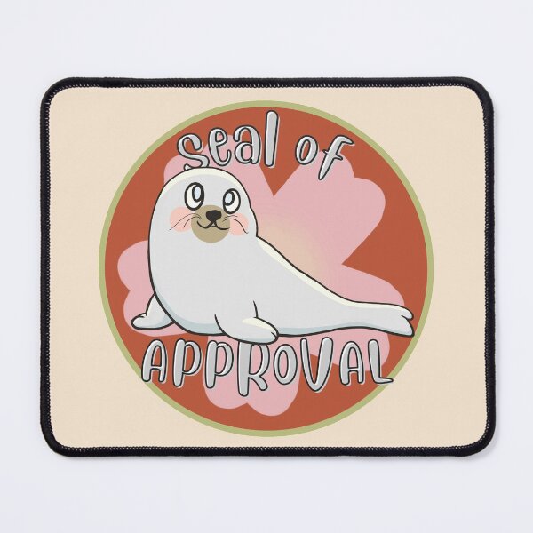 Item preview, Seal Of Approval Flower- Cute and Funny Animal Pun designed and sold by ViewerEqualsPhoton.