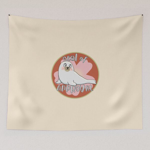 Item preview, Seal Of Approval Flower-  Cute and Funny Animal Pun designed and sold by ViewerEqualsPhoton.