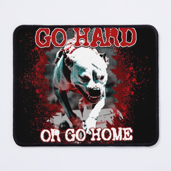 Artikelvorschau, Go Hard or Go Home - Pitbull / Amstaff / Arbeitshund / - WEISSE Ausgabe entworfen und verkauft von DarkDesign69.