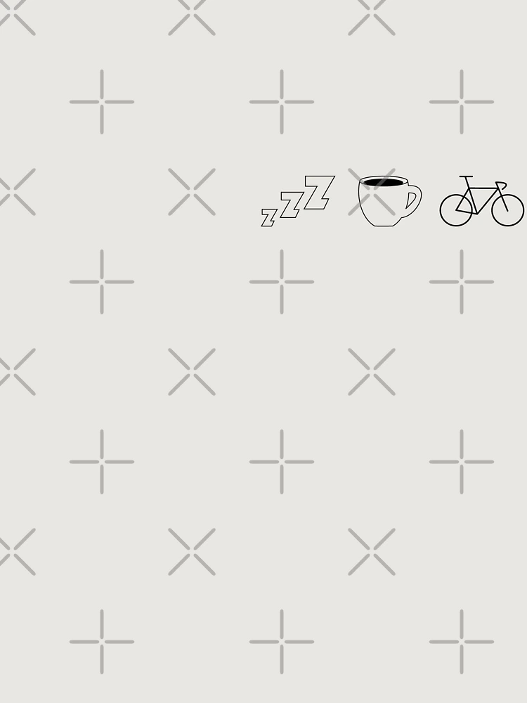 Thumbnail 6 of 6, Premium Oversized Hoodie, Cyclist Routine Sleep Coffee Ride Repeat designed and sold by RabeDesigns.