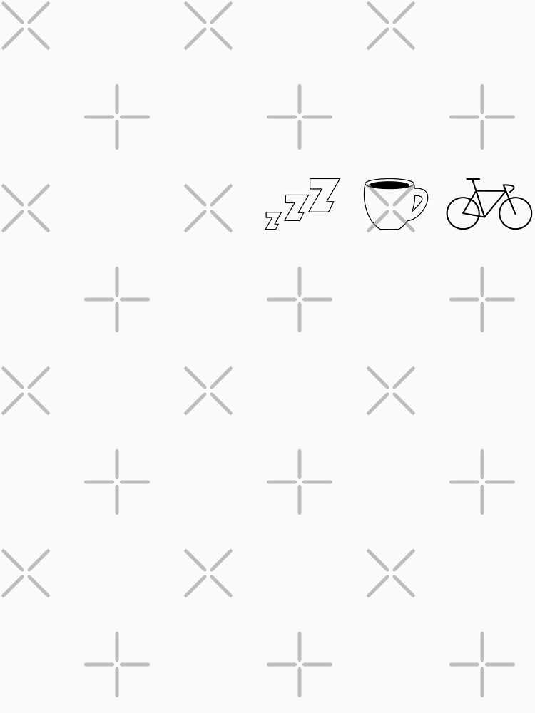 Thumbnail 6 of 6, Pullover Hoodie, Cyclist Routine Sleep Coffee Ride Repeat designed and sold by RabeDesigns.