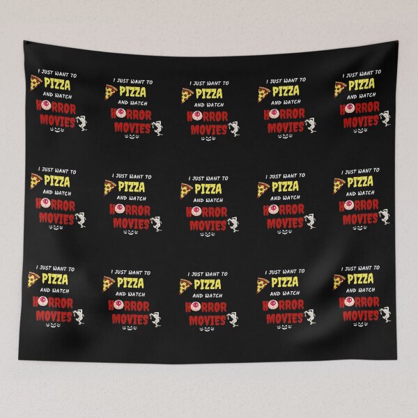 Item preview, I Just Want To Eat Pizza And Watch Horror Movies designed and sold by bsrishika.