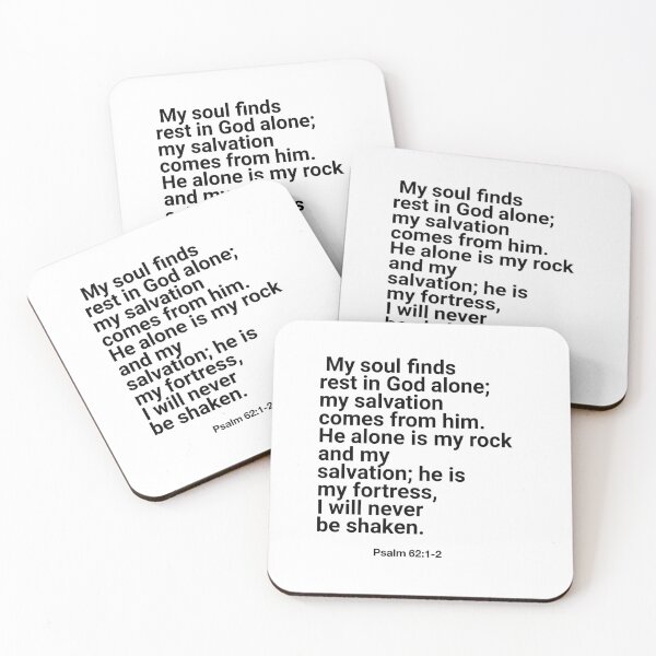 Item preview, Psal 62:1-2 My soul find res in God alone. designed and sold by artisan2.