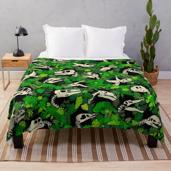 Item preview, Paleontology Dinosaur Lover Fossil Dino Skull Jungle Pattern designed and sold by GrandeDuc.