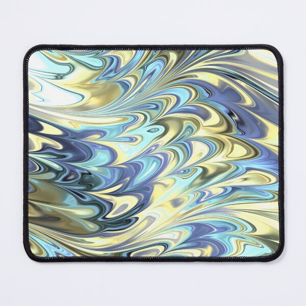 Item preview, Random Art in Blue and Gold designed and sold by ReesDesigns.