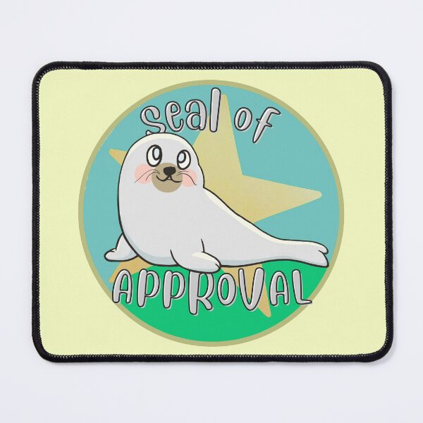 Item preview, Seal Of Approval Star- Cute and Funny Animal Pun designed and sold by ViewerEqualsPhoton.