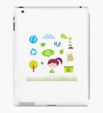 Recycle, nature and ecology icons isolated on white background iPad Case/Skin