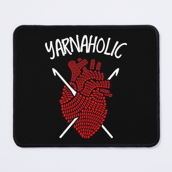 Item preview, Yarnaholic Crocheting Lover Crochet Yarn Anatomical Heart designed and sold by GrandeDuc.