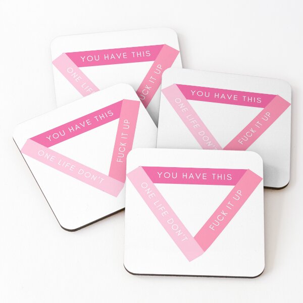 Item preview, pink you have one life  designed and sold by kaelinmeicher.