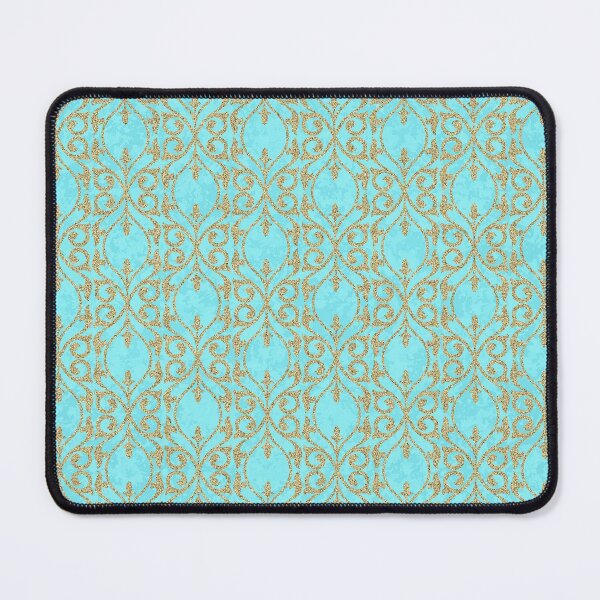 Item preview, Moroccan Fleur-de-Lis in Aqua designed and sold by ReesDesigns.