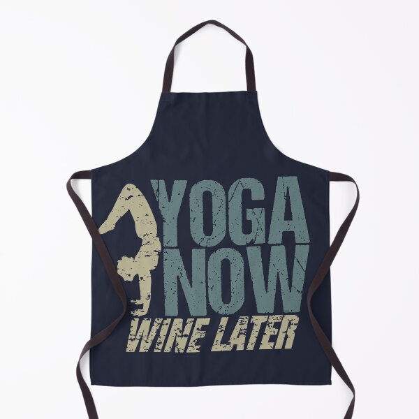 Item preview, Yoga now wine later retro saying design designed and sold by brunsch-print.