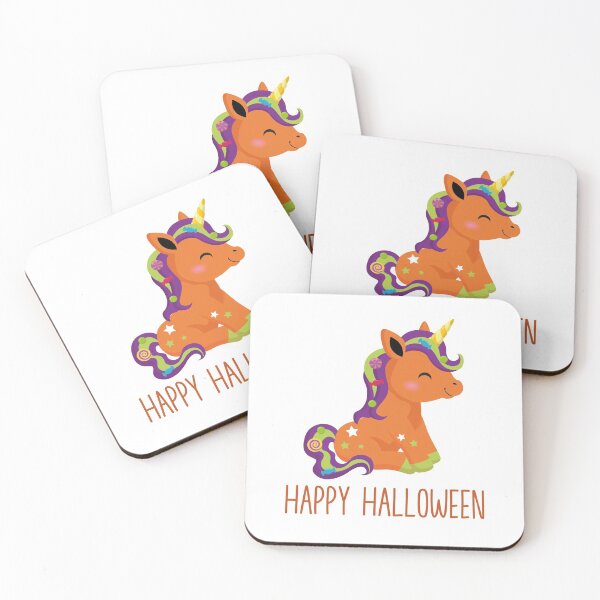 Item preview, Unicorn Happy Halloween Motif  designed and sold by PrintinglyArt.