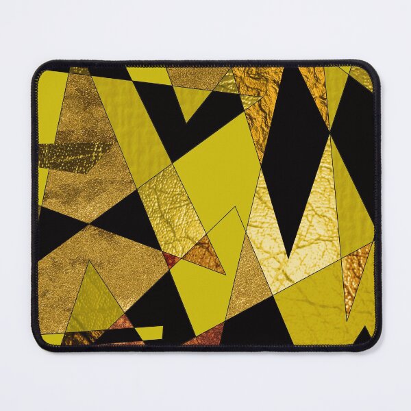 Item preview, Abstract #508 Black, Gold & Copper Shards designed and sold by Rockett Graphics.