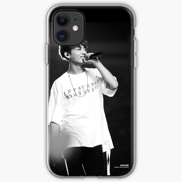 JK en negro £ blanco Funda blanda para iPhone