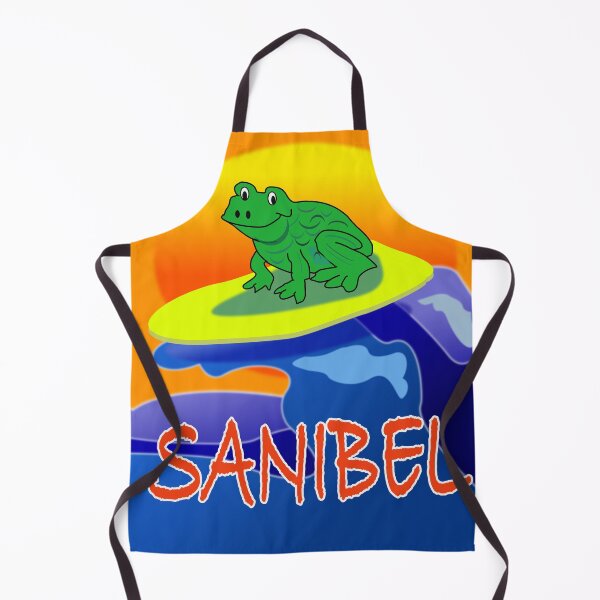 Item preview, SUPER COOL Chillin Frog DUDE Surfing on SANIBEL designed and sold by EdwardMonet.