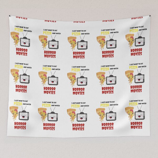 Item preview, I Just Want To Eat Pizza And Watch Horror Movies designed and sold by bsrishika.
