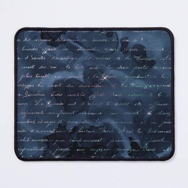 Item preview, Handwriting in Mermaid Glitter on Deep Navy Background designed and sold by ReesDesigns.