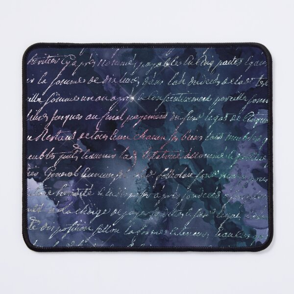 Item preview, Handwriting in Mermaid Glitter on Smoke Ink Background designed and sold by ReesDesigns.