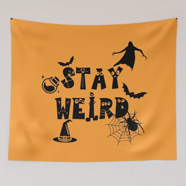 Item preview, Stay Weird Spooky Potion Flying Witch Halloween Gift Idea designed and sold by catchyology.