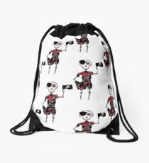 Ahoy I be a Pirate! Drawstring Bag