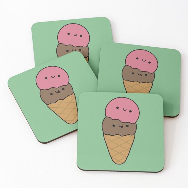 Item preview, Cute Ice Cream - Kawaii Ice Cream designed and sold by KawaiiByDice.