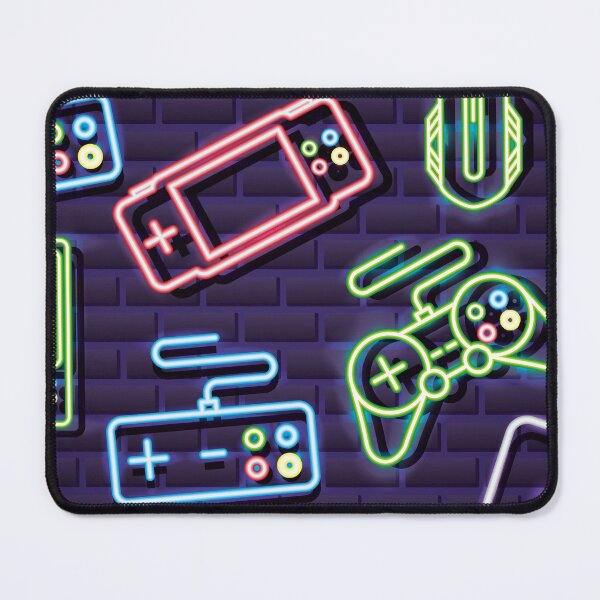 Item preview, Neon Video Game Accessories Pattern designed and sold by anziehend.