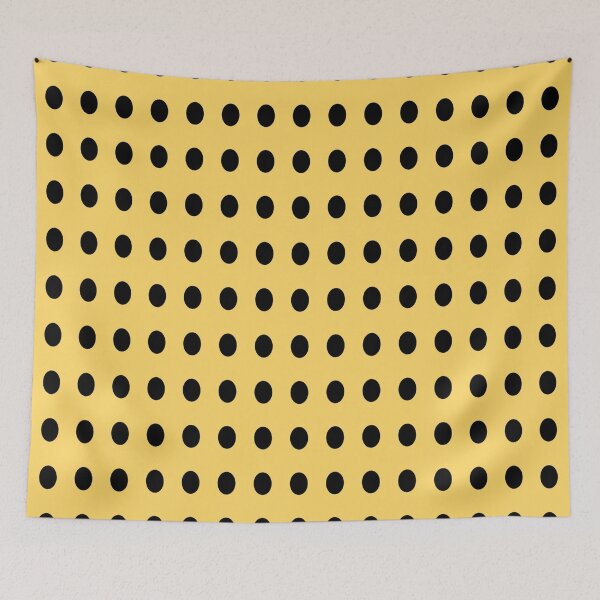 Item preview, Retro Black And Yellow Circle Pattern designed and sold by Zoo-Moo.