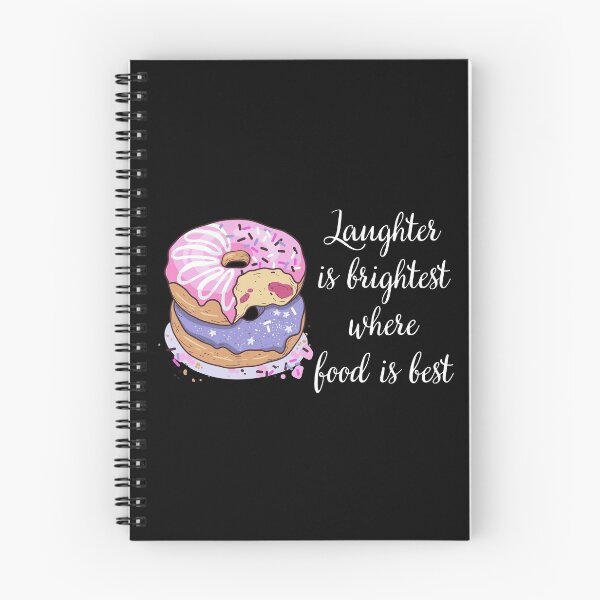 Artikelvorschau, American Dunkin Donuts & Funny Quote: "Lachen ist am hellsten, wo das Essen am besten ist." entworfen und verkauft von fowons.