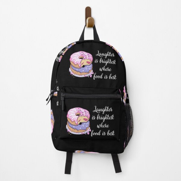 Item preview, American Dunkin Donuts & Funny Quote: "Laughter is brightest where food is best." designed and sold by fowons.