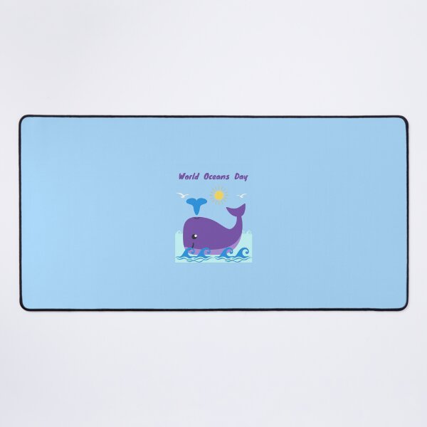 Item preview, World Ocean's Day Whale Cute Vector Art designed and sold by H3designs.