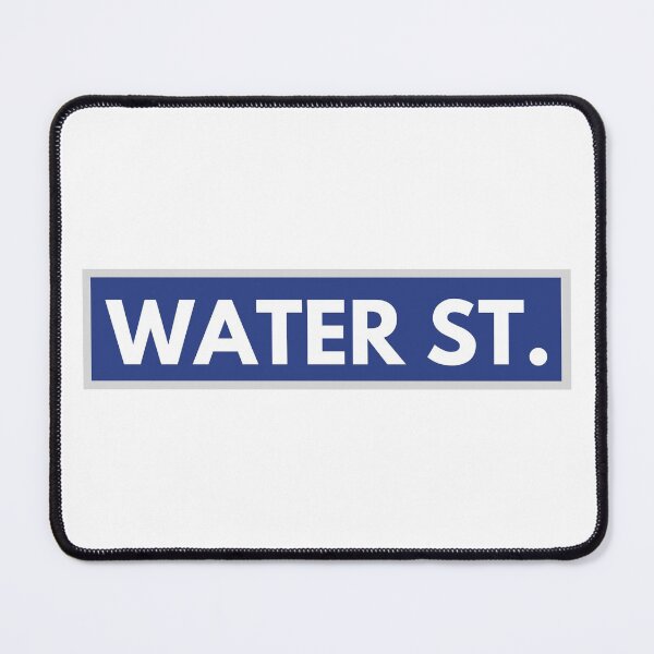 Item preview, blue water street sign designed and sold by kaelinmeicher.