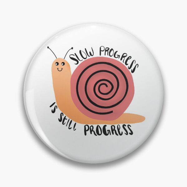 Item preview, Motivational Snail - Slow Progress is Still Progress designed and sold by Sunset-Designs-.