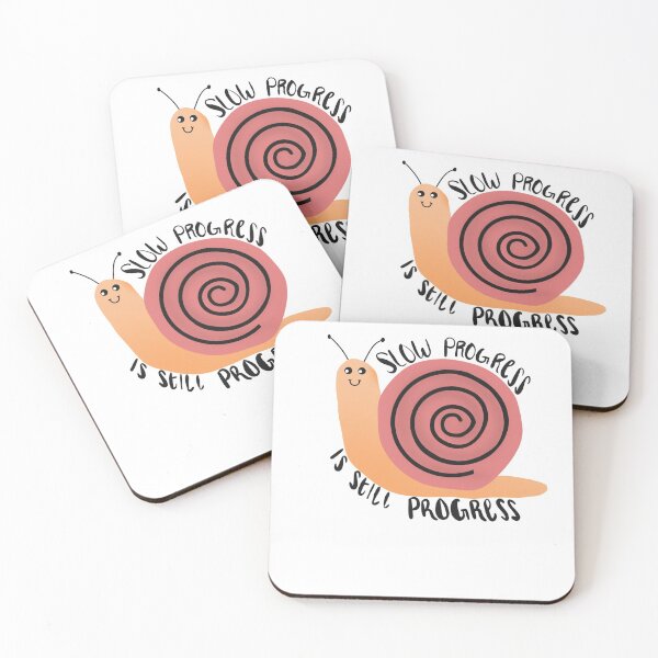 Item preview, Motivational Snail - Slow Progress is Still Progress designed and sold by Sunset-Designs-.
