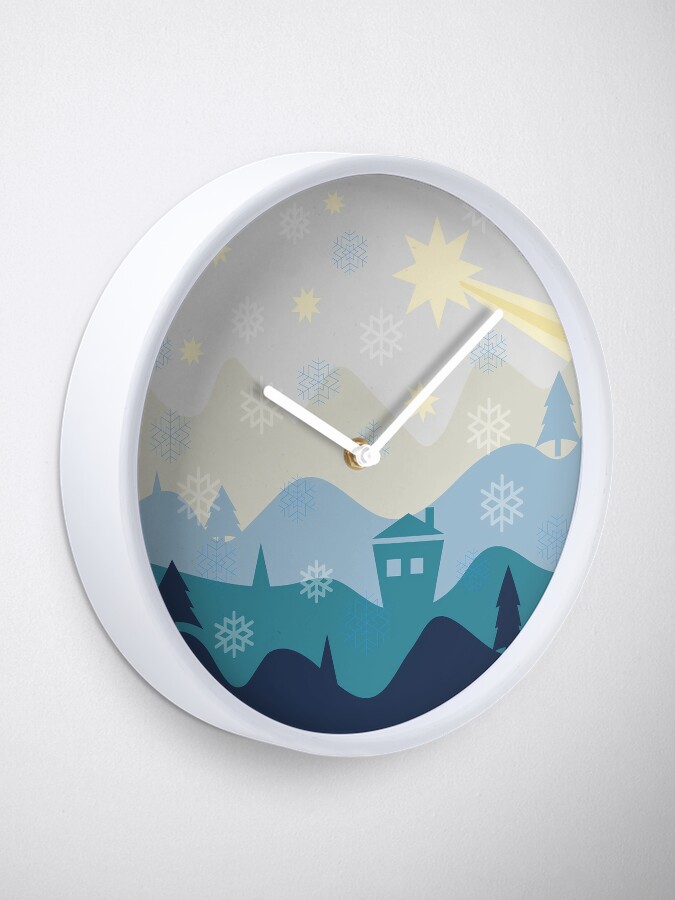 Discover Winter landscape Clock