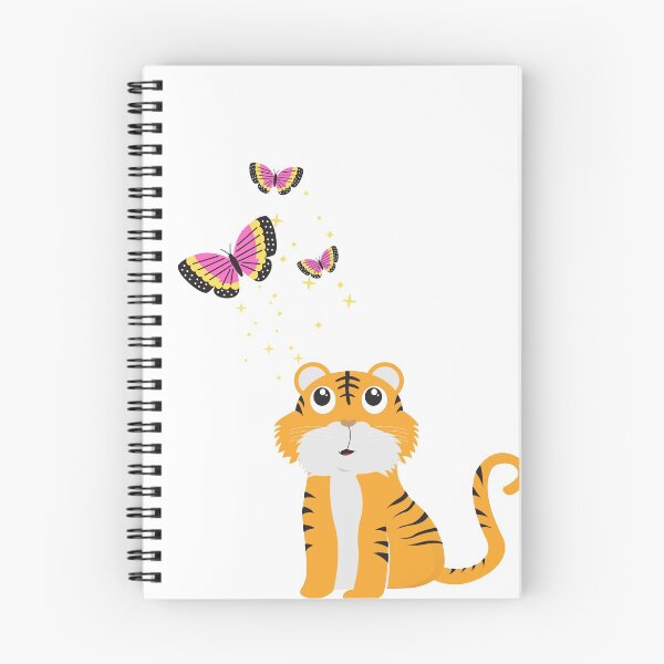 Item preview, Tiger and Butterflies - Cute Animals designed and sold by Amandine BASSET.