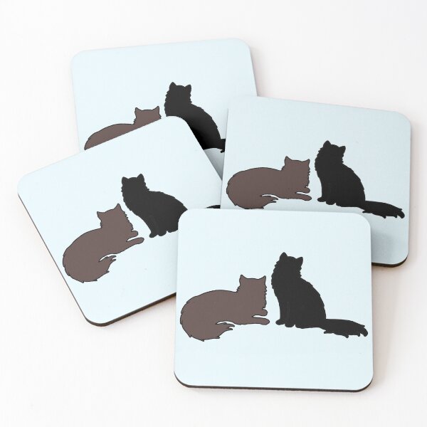 Item preview, Gatsby & Daisy Looking At You (Brown & Black Cats) designed and sold by andmarstan.