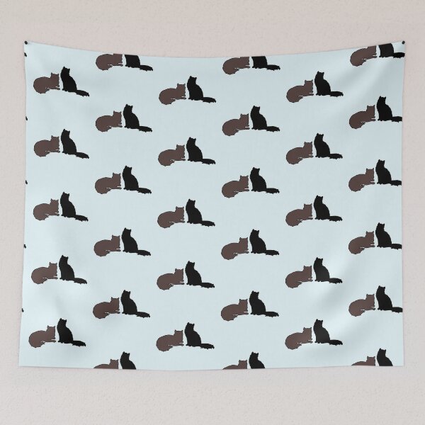 Item preview, Gatsby & Daisy Looking At You (Brown & Black Cats) designed and sold by andmarstan.