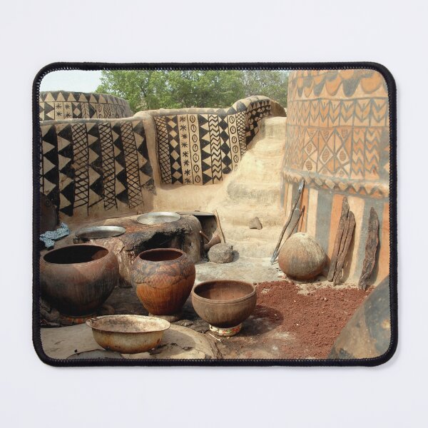 Item preview, African Village Decorated Houses Clay Pots, Burkina Faso designed and sold by worldways.