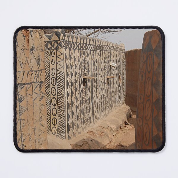 Item preview, Village Street Decorated House Facades, Geometric Pattern.Burkina Faso designed and sold by worldways.