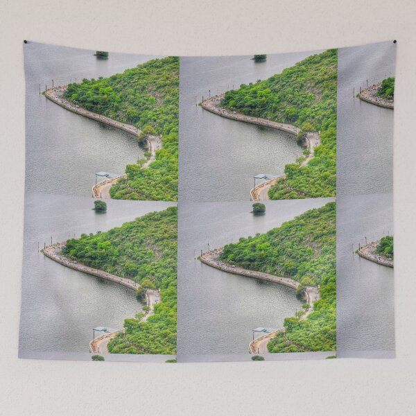Item preview, Zigzag pattern of a road aside a lake....!! designed and sold by VIVEK KUMAR RAI.