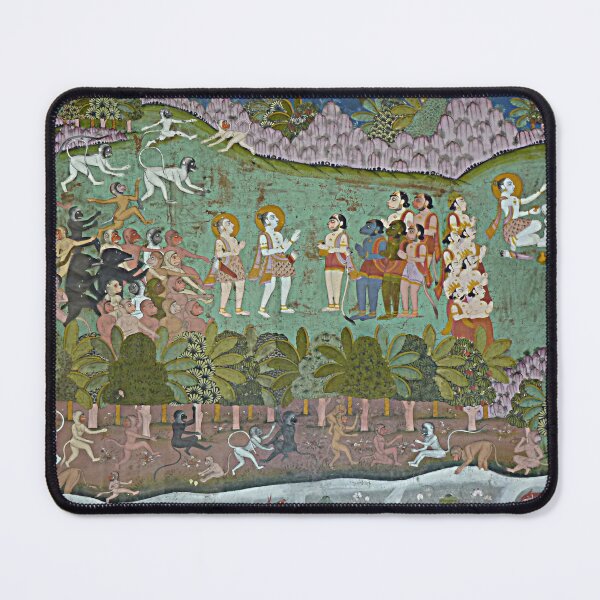 Item preview, Antique Indian Painting Mythological Mural designed and sold by worldways.