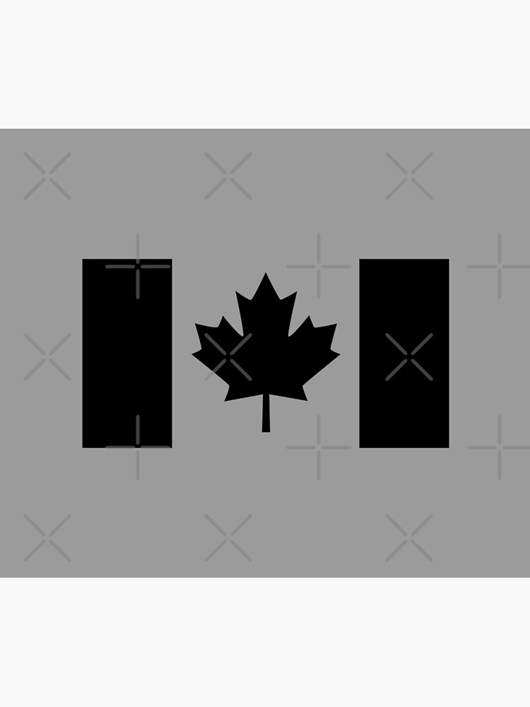 Imagen 5 de 5, Alfombrilla de ratón con la obra Una versión con la bandera canadiense negra, diseñada y vendida por Garaga.