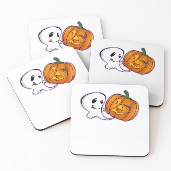 Item preview, Funny Pumpkin Farting Kawaii Halloween Ghost designed and sold by Redmanrooster.