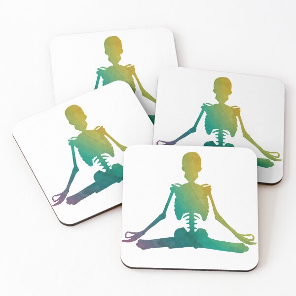 Item preview, Yoga Meditating Aura Skeleton designed and sold by ghazalish.