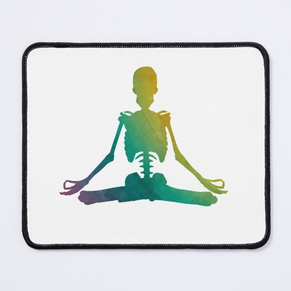 Item preview, Yoga Meditating Aura Skeleton designed and sold by ghazalish.