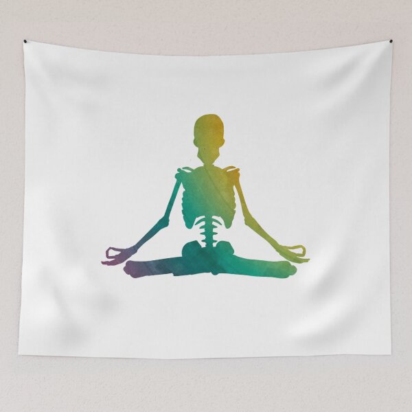 Item preview, Yoga Meditating Aura Skeleton designed and sold by ghazalish.