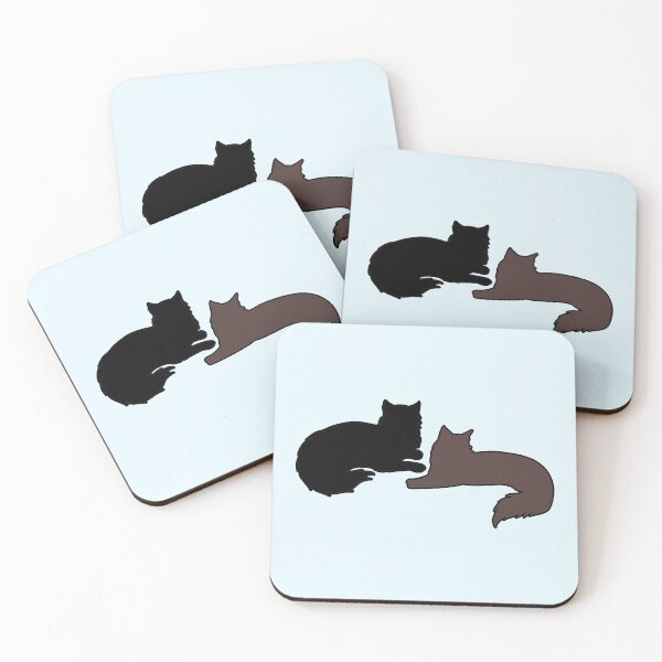 Item preview, Gatsby & Daisy Lounging Around (Brown & Black Cats) designed and sold by andmarstan.